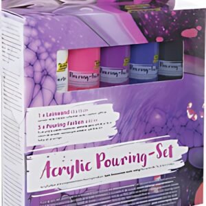 folia Kit de peinture acrylique pour pouring "INTENSE", 5+1