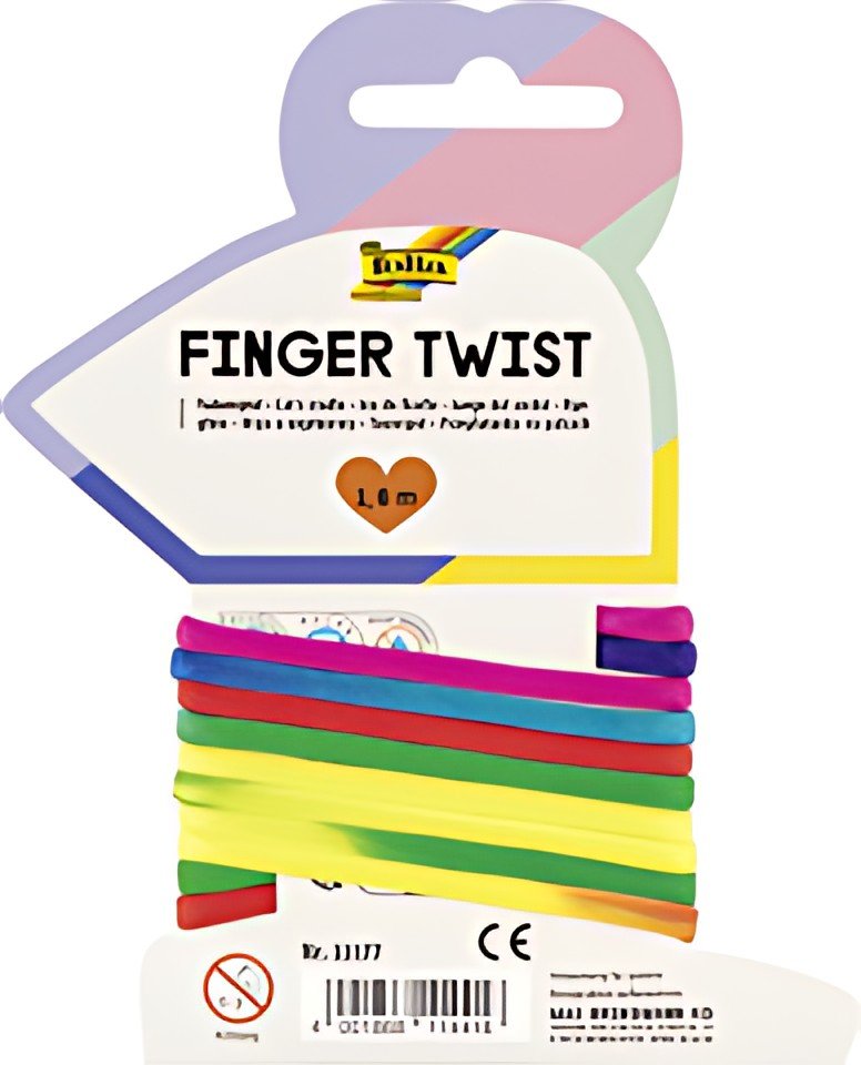 folia Jeu de ficelle "FingerTwist", 160 cm, arc-en-ciel
