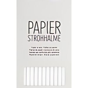 folia Paille en papier "WHITE", longueur : 200 mm