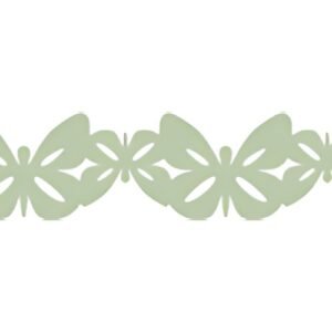 folia Bordure décorative décor Washi "PAPILLONS", vert