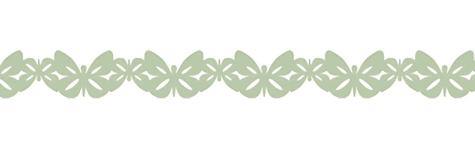 folia Bordure décorative décor Washi "PAPILLONS", vert