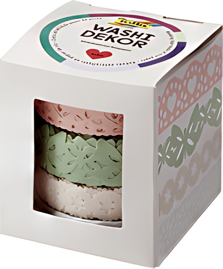 folia Bordure décorative décor Washi "Pastel", set de 4