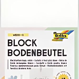 folia Sachet à fond plat en papier, 100 x 55 x 175 mm, blanc