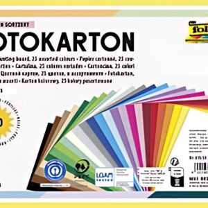 folia Carton de bricolage, A5, 300 g/m2, 25 couleurs
