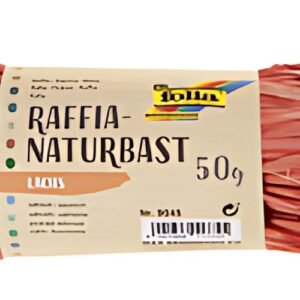 folia Raphia naturel, 50 g, saumon