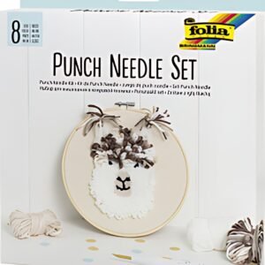 folia Kit de Punch Needle en alpaga, 8 pièces