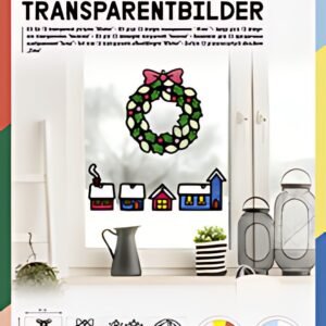 folia Kit de décoration pour fenêtre "Hiver", 250 x 350 mm