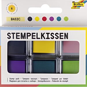 folia Tampon encreur set "Basic", 6 couleurs assorties