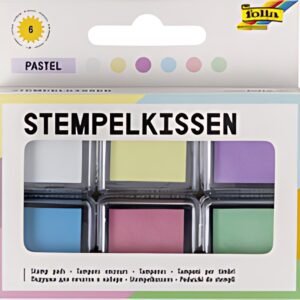 folia Tampon encreur set "Pastel", 6 couleurs assorties