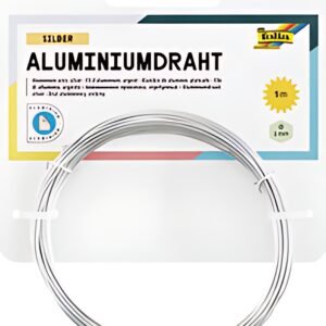 folia Fil de bricolage en aluminium, 1 mm x 5 m, argent