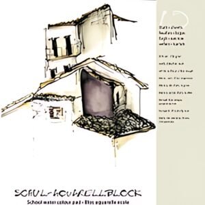 folia Bloc aquarelle pour l'école, rugueux, A4, blanc