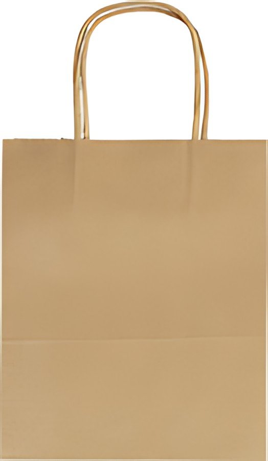 folia Sac en papier kraft, 125 x 50 x 150mm, naturel
