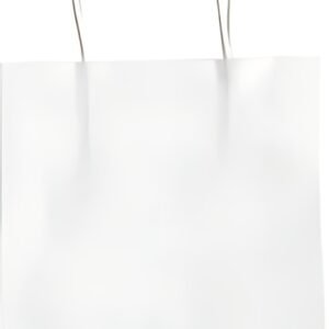 folia Sac en papier kraft, 125 x 50 x 150 mm, blanc