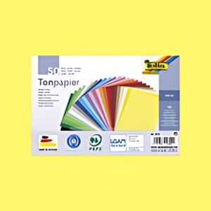 folia Papier de couleur, A3, 130 g/m2, couleurs assorties