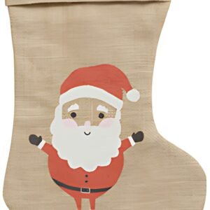 folia Sac en toile de jute "Botte de Noël", (L)200x(H)330 mm