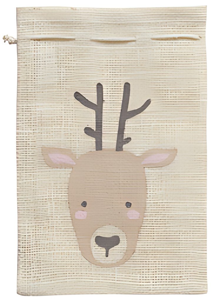 folia Sac en toile de jute "Renne", (L)170 x (H) 250 mm