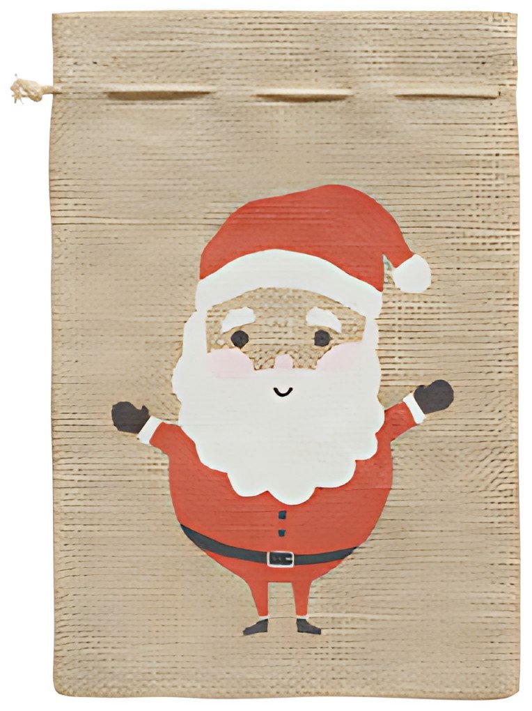 folia Sac en toile de jute "Père Noël", (L)350 x (H)500 mm