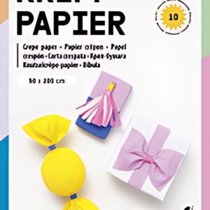 folia Rouleau de papier crêpon MIX, 500 mm x 2 m, assorti