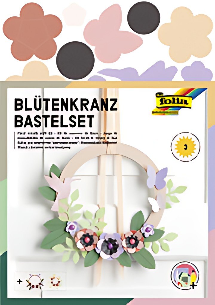 folia Kit de couronne de fleurs, pour 3 couronnes