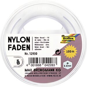 folia Fil nylon en bobine, 0,3 mm x 100 m, transparent