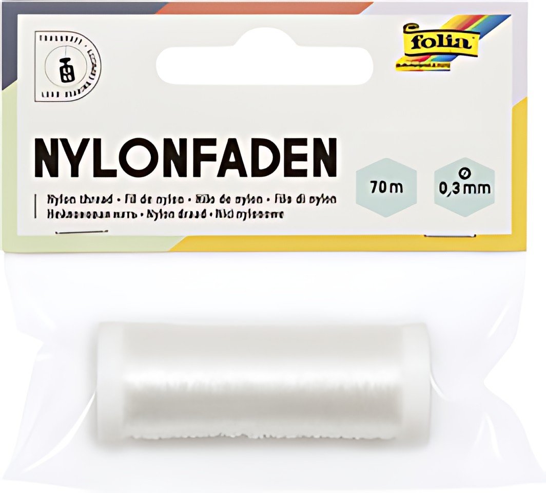 folia Fil nylon en bobine, 0,3 mm x 70 m, transparent