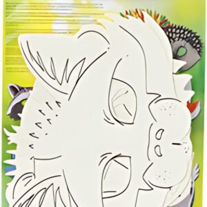 folia Masques pour enfants "Animaux de la forêt", blanc
