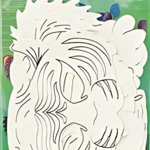 folia Masques pour enfants "Animaux exotiques", blanc