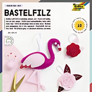 folia Feutrine de bricolage TON-IN-TON MIX, rouge