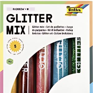 folia Set de paillettes "Rainbow", 5 tubes de 14 g