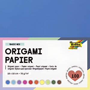 folia Papier à plier, 100 x 100 mm, 70 g/m2, 100 feuilles
