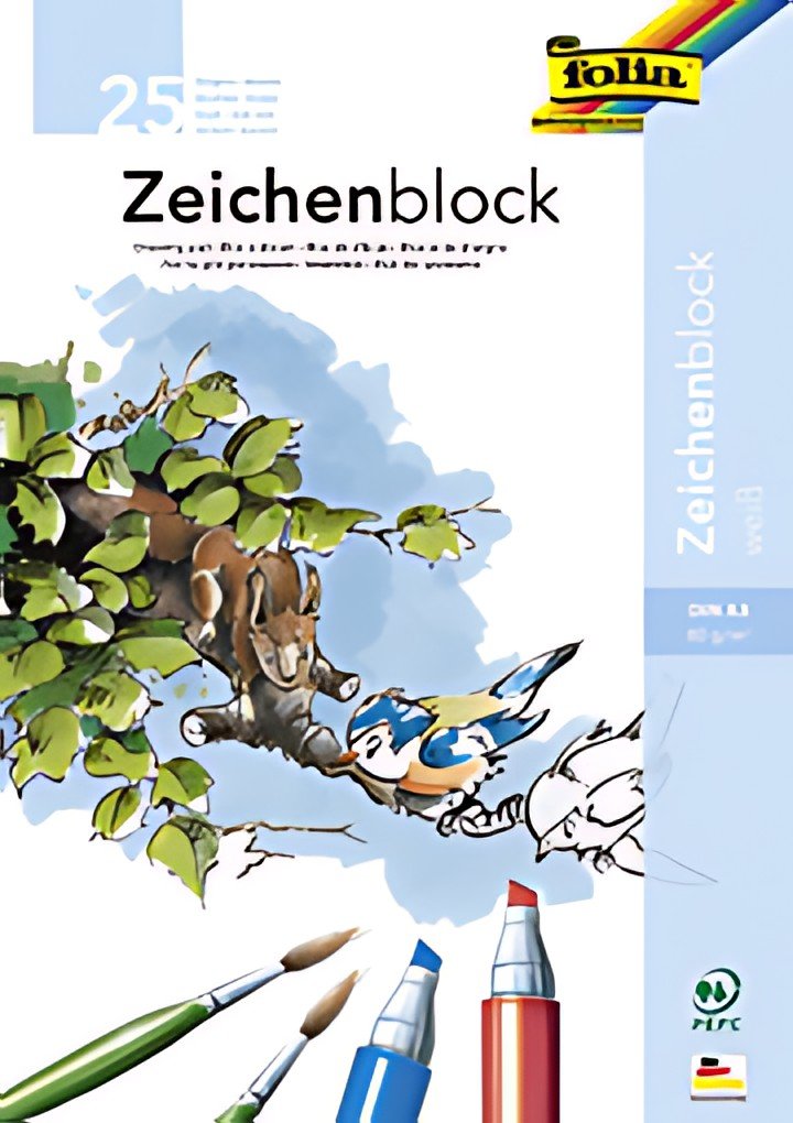folia Bloc à dessin, 80 g/m2, A3, 25 feuilles