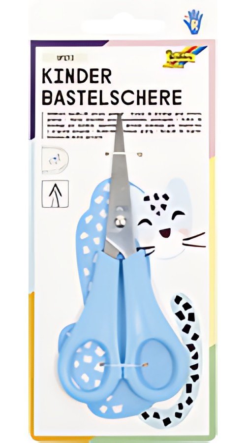 folia Ciseaux de bricolage pour enfants, pointu, L: 135 mm