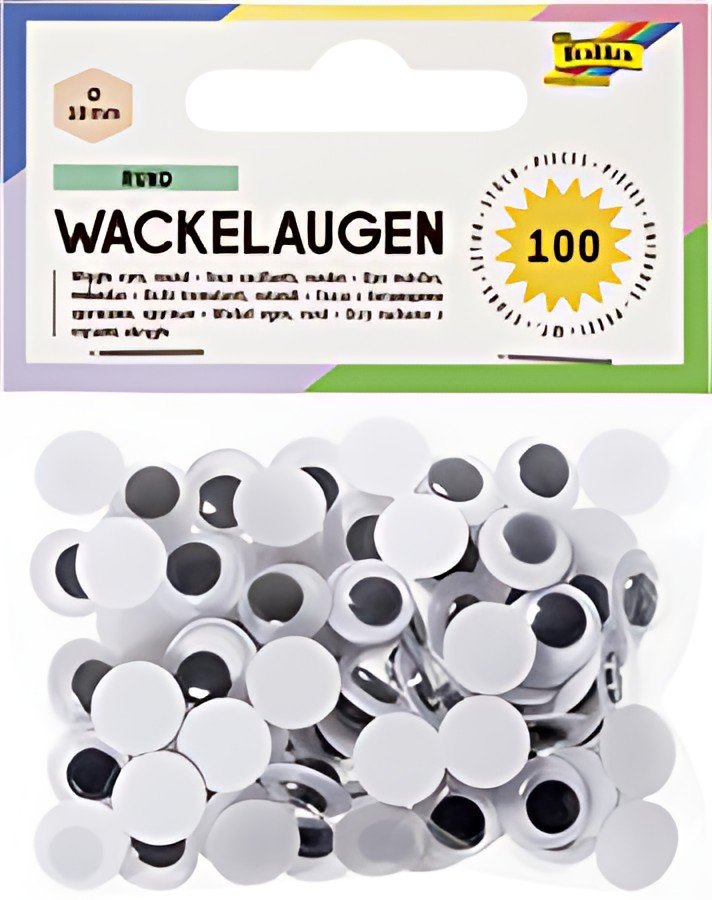 folia Oeil vacillant, rond, 12 mm, non adhésif