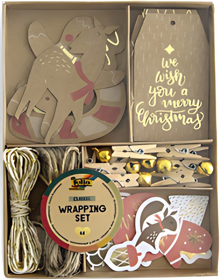 folia Kit d'emballage de Noël CLASSIC, 44 pièces