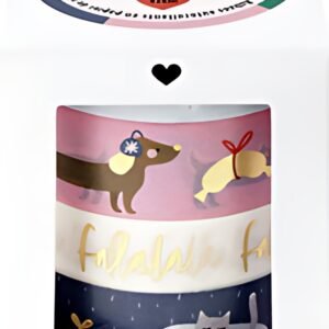 folia Ruban adhésif décoratif Washi-Tape Noël FALALA, set 4