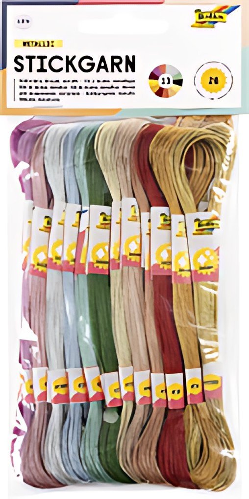 folia Fil à broder "Metallic", 26 échevettes de 8 m, assorti