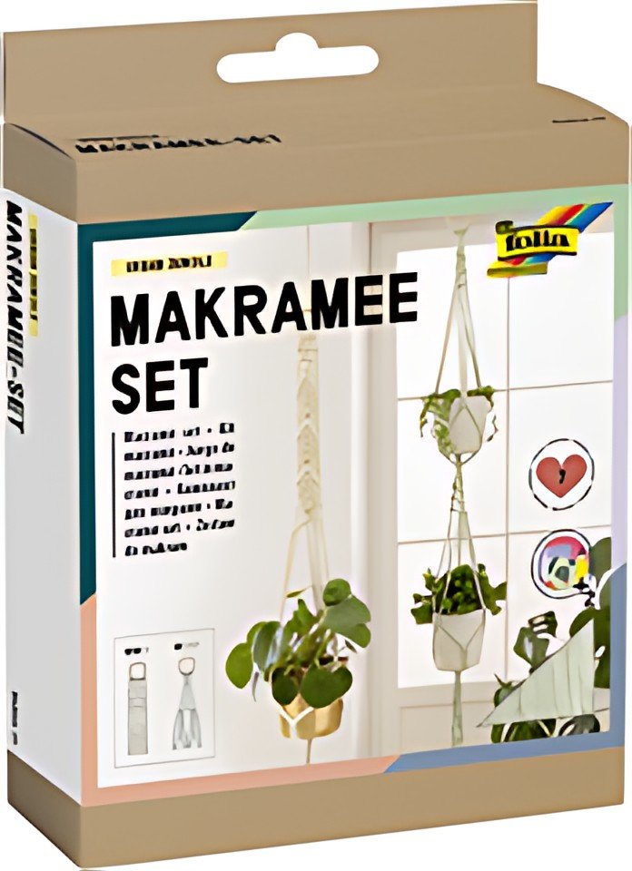 folia Kit macramé URBAN JUNGLE, 7 pièces