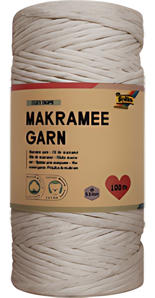 folia Fil de macramé COZY TAUPE, longueur: 100 m