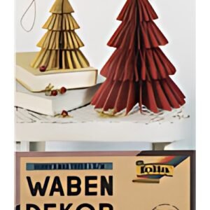folia Décoration alvéolée BERRY XMAS TREE, set de 2, S/M