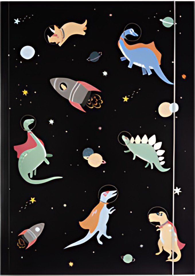 folia Carton à dessin HOTFOIL "Space Dinos"