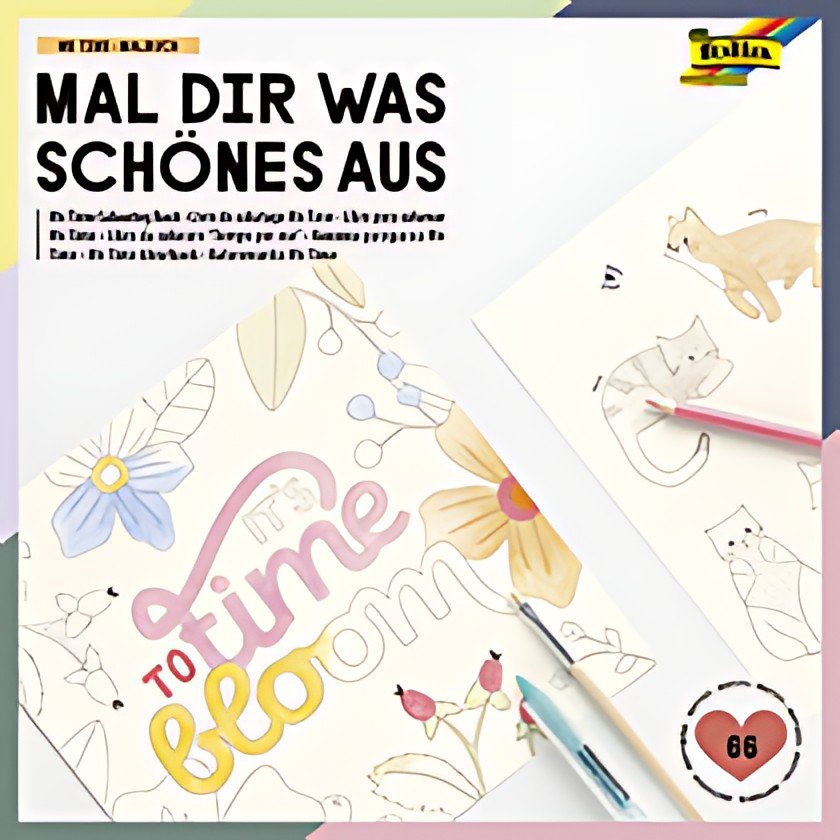 folia Cahier de coloriage "Me Time", 230 x 230 mm, 40 pages
