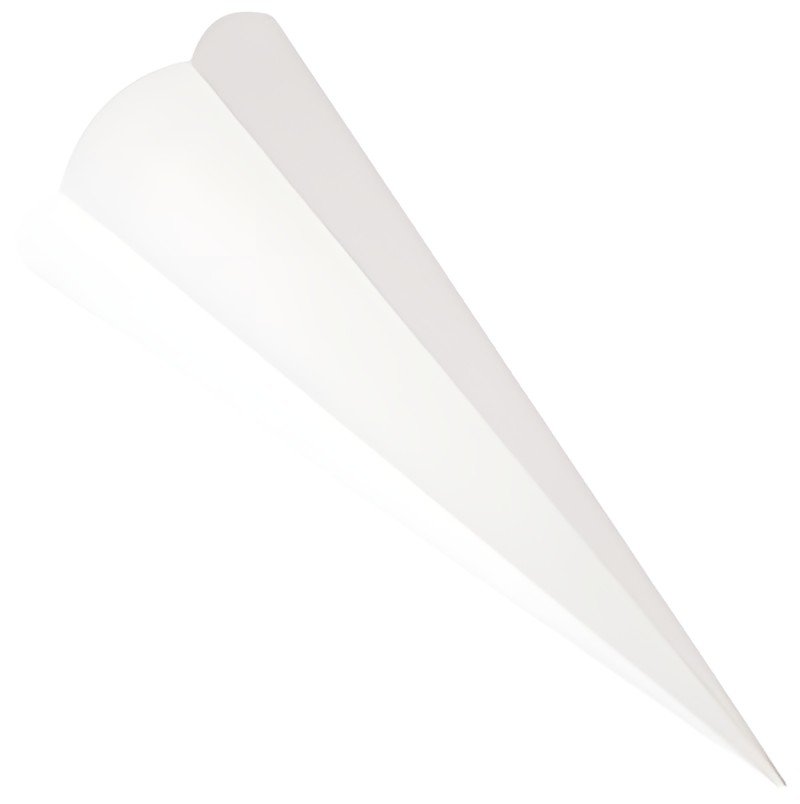 folia school cône coupé, hexagonal, 680 mm, blanc