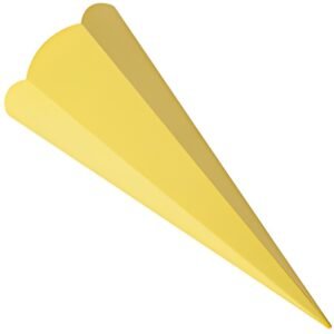 folia school cône coupé, hexagonal, 680 mm, jaune
