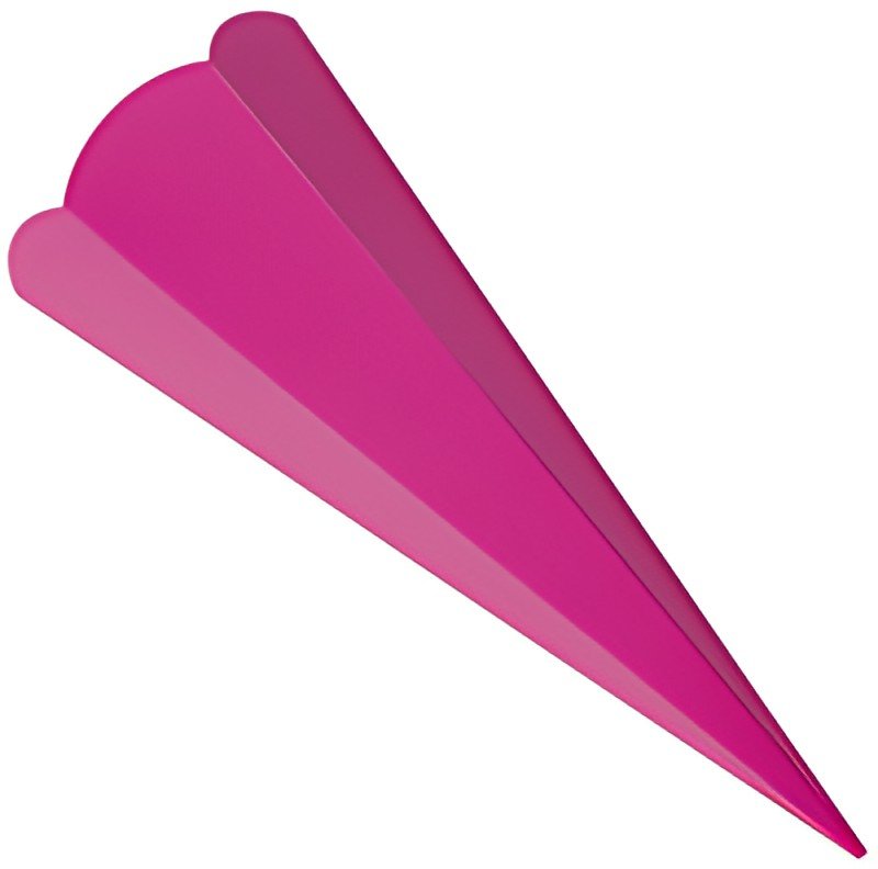 folia school cône coupé, hexagonal, 680 mm, rose