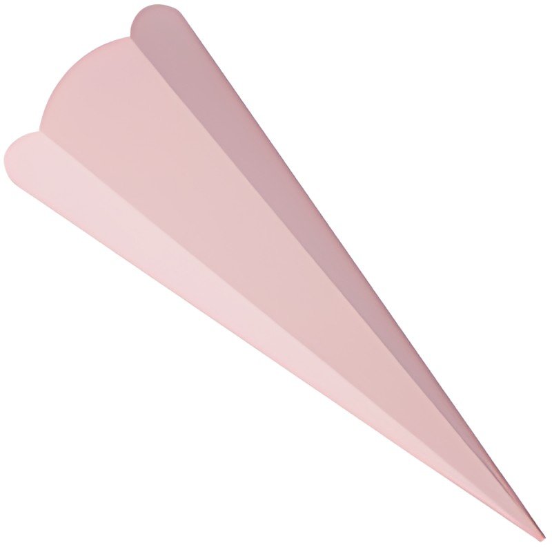 folia school cône coupé, hexagonal, 680 mm, rose