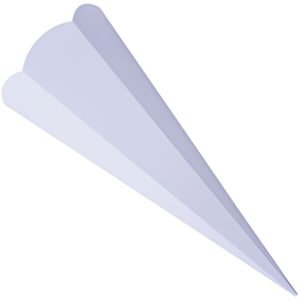 folia school cône coupé, hexagonal, 680 mm, bleu clair