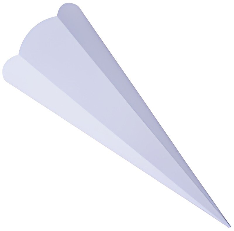 folia school cône coupé, hexagonal, 680 mm, bleu clair