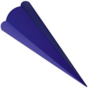 folia school cône coupé, hexagonal, 680 mm, bleu foncé