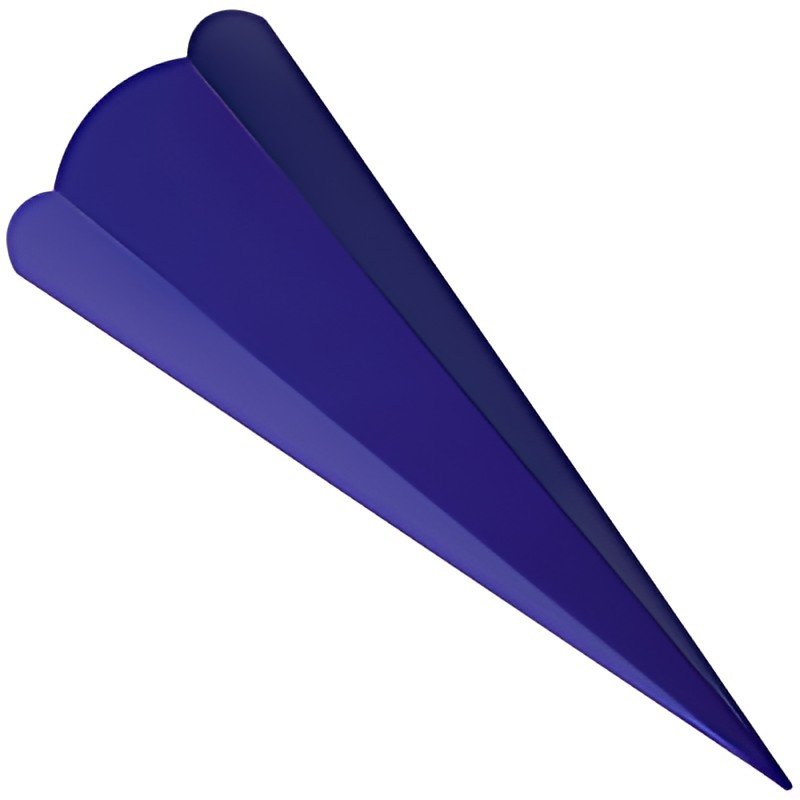 folia school cône coupé, hexagonal, 680 mm, bleu foncé