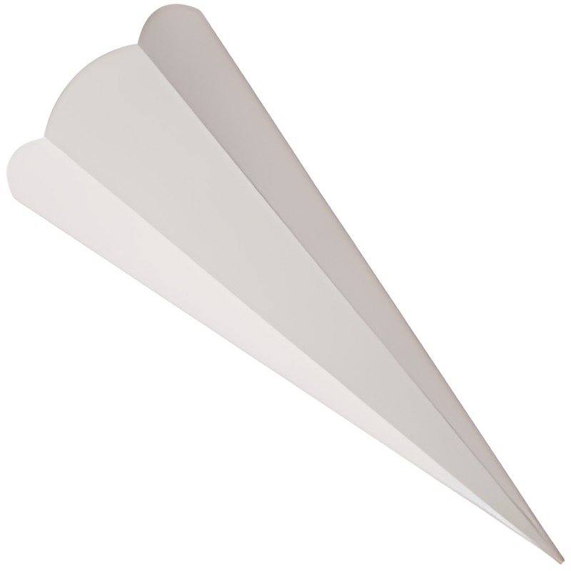 folia school cône coupé, hexagonal, 680 mm, gris